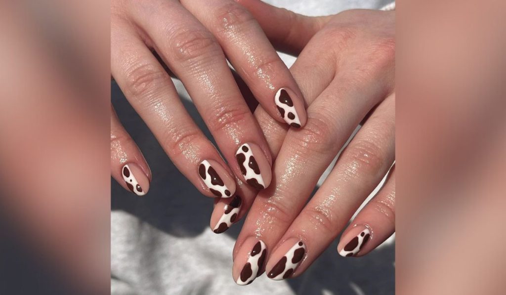 Cow Print Nails - Music Festival Nail Inspirations