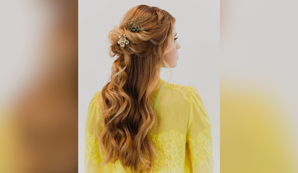 Half-up & Half-down Style - Wedding Guest Hairstyles