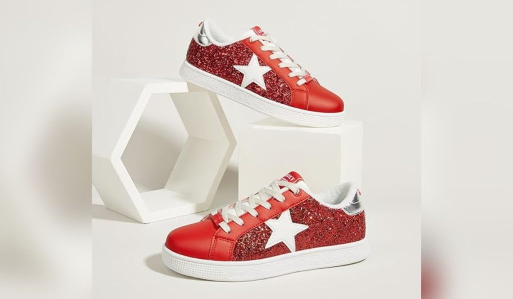 Lucky Step Fashion Star Glitter Sneakers