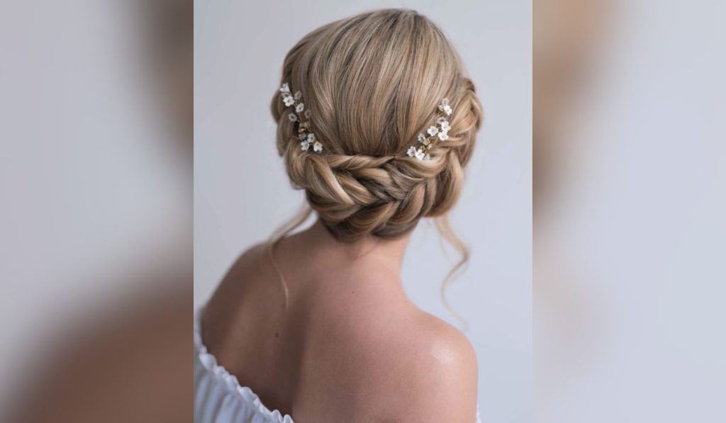 Pearly Halo Updo