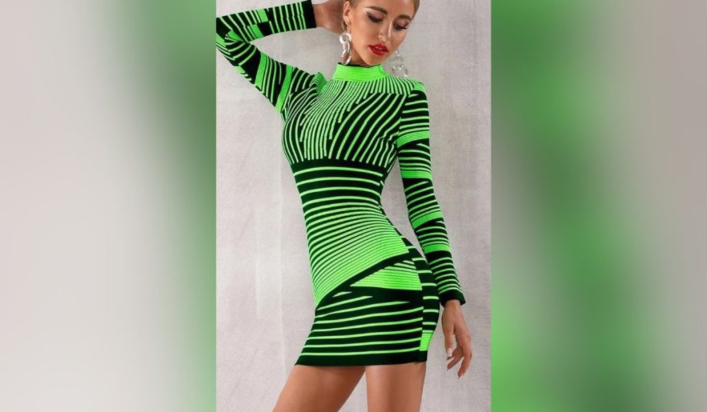 Black-neon bodycon