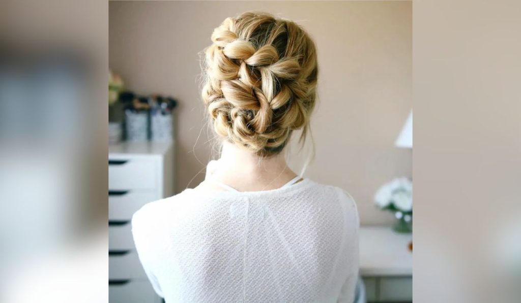 Pull-through Braid Updo