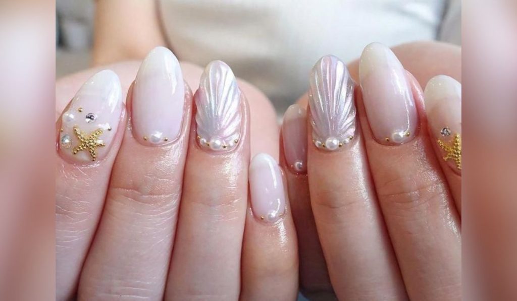 Shell-inspired Nails - Music Festival Nail Inspirations