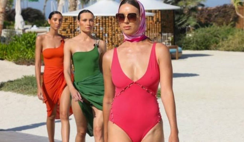 Models at Saudi Arabia Swimsuit Fashion Show