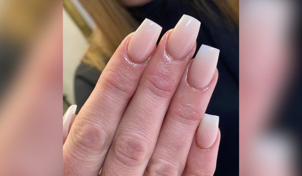 White Ombre Nails