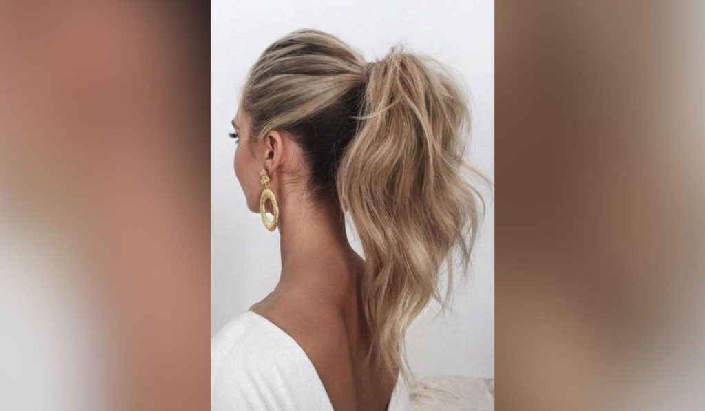 Wrapped Mid-ponytail