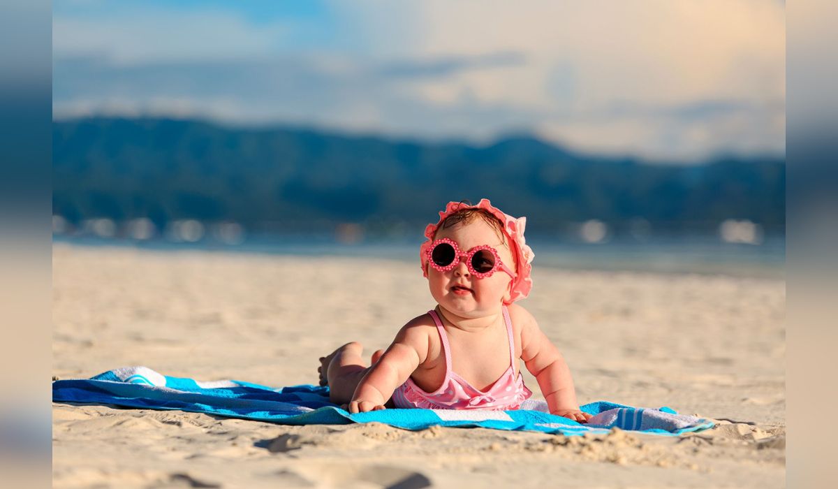 Baby beach essentials