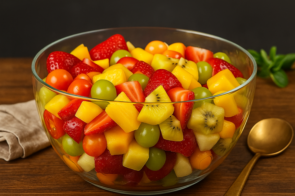 Seasonal Fruit Salad with Kiwi, Mango & Berries