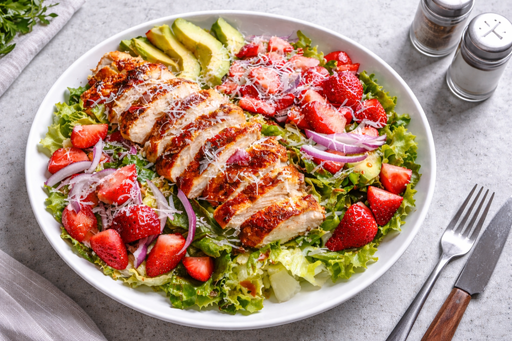 Grilled-Chicken-Strawberry-Salad